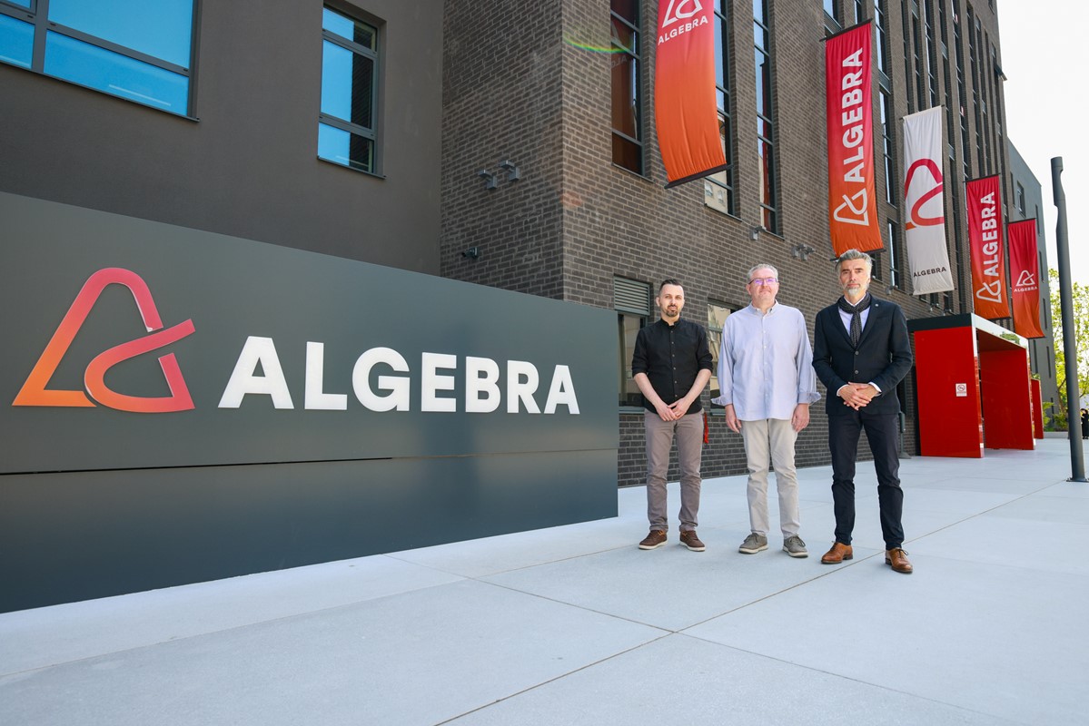 Voditelj Algebrinog novog studija, Igor Margan, vlasnik gaming brenda WhiteShark, Stjepan Šmit, i dekan Visokog učilišta Algebra, Mislav Balković